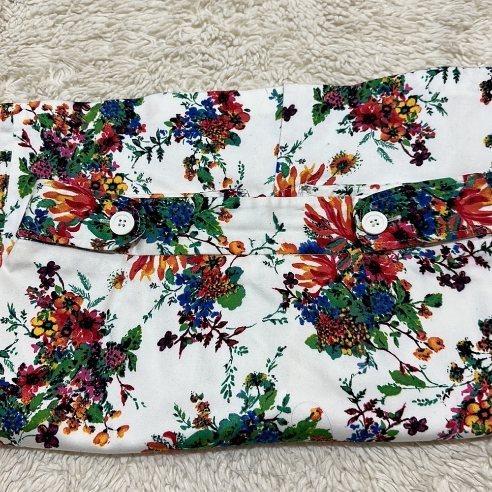 😊Laundry By Shelli Segal Skirt Multicolor Floral Lined Zip Pencil size 4 - Picture 12 of 15
